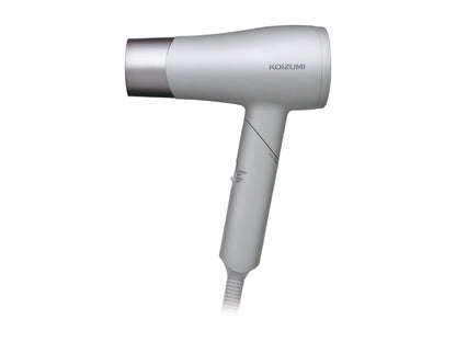 Koizumi Hair Dryer with Twin Negative Ions Compact Lightweight Gray