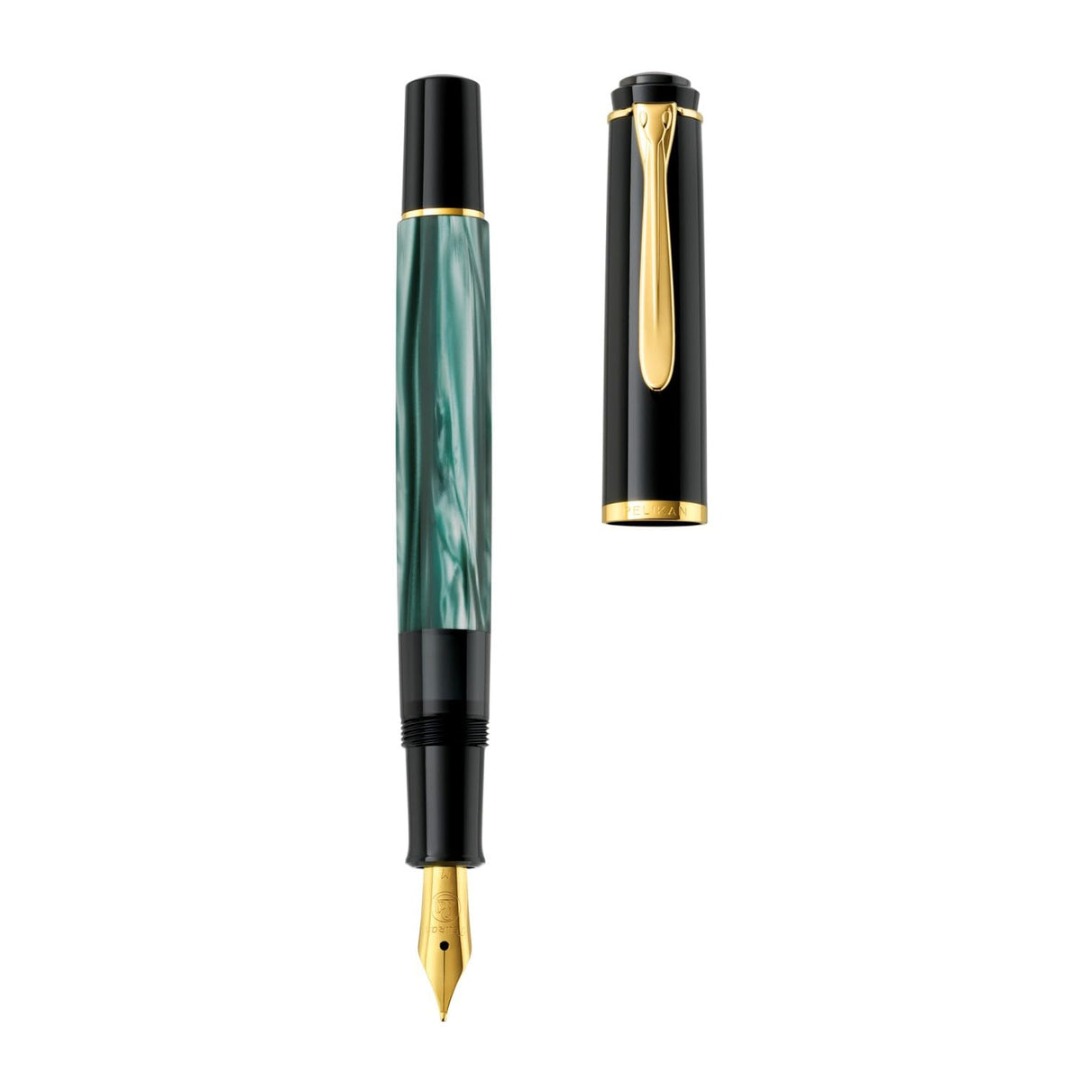 Pelikan Fountain Pen Classic Marble Green EF Fine Point