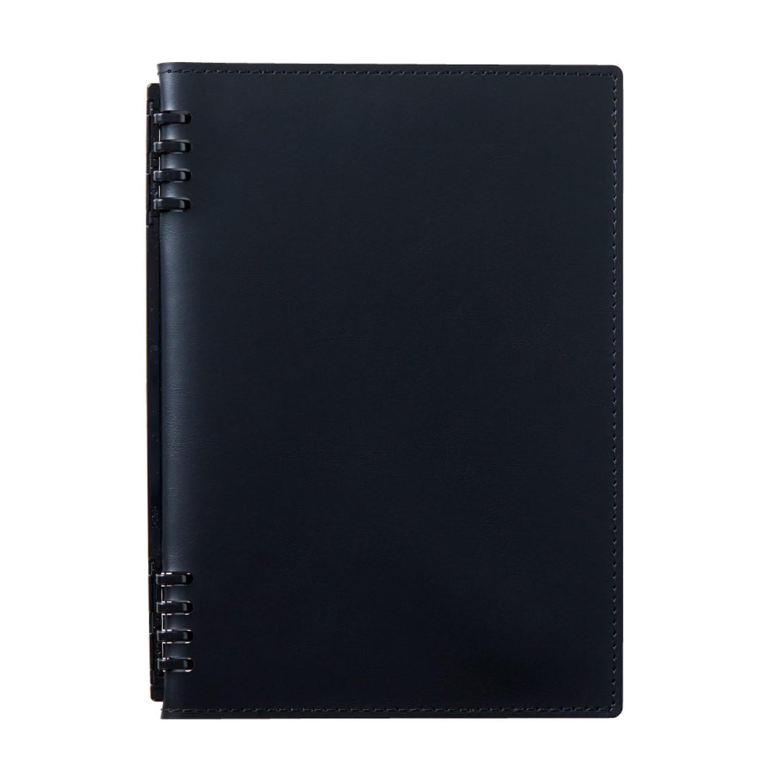 King Jim Tefrenu Lazefes U Synthetic Leather Ring Notebook, A5, Black