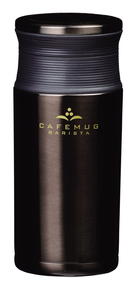 Paarukinzoku Stainless Steel Mug Bottle 350ml Lightweight Black