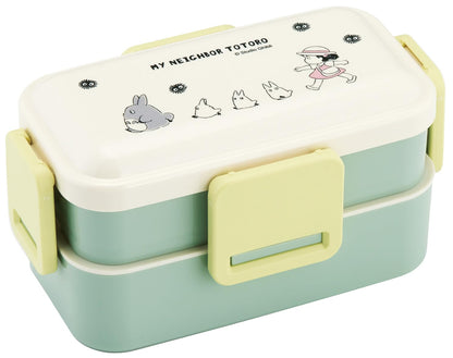 Skater Bento Box Two-Tier 600ml with Totoro Design for Easy Lunches