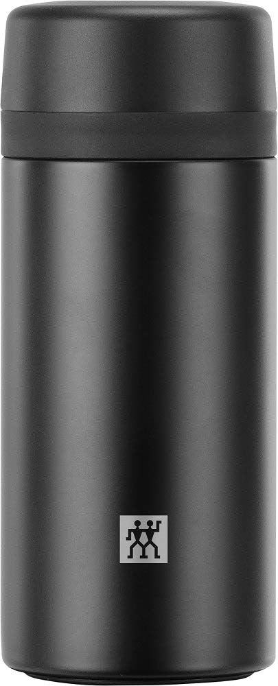ZWILLING Strainer Bottle 420ml Black for Hydration on the Go