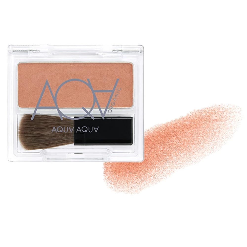 AQUA･AQUA Organic Pressed Blush 01 Apricot Orange