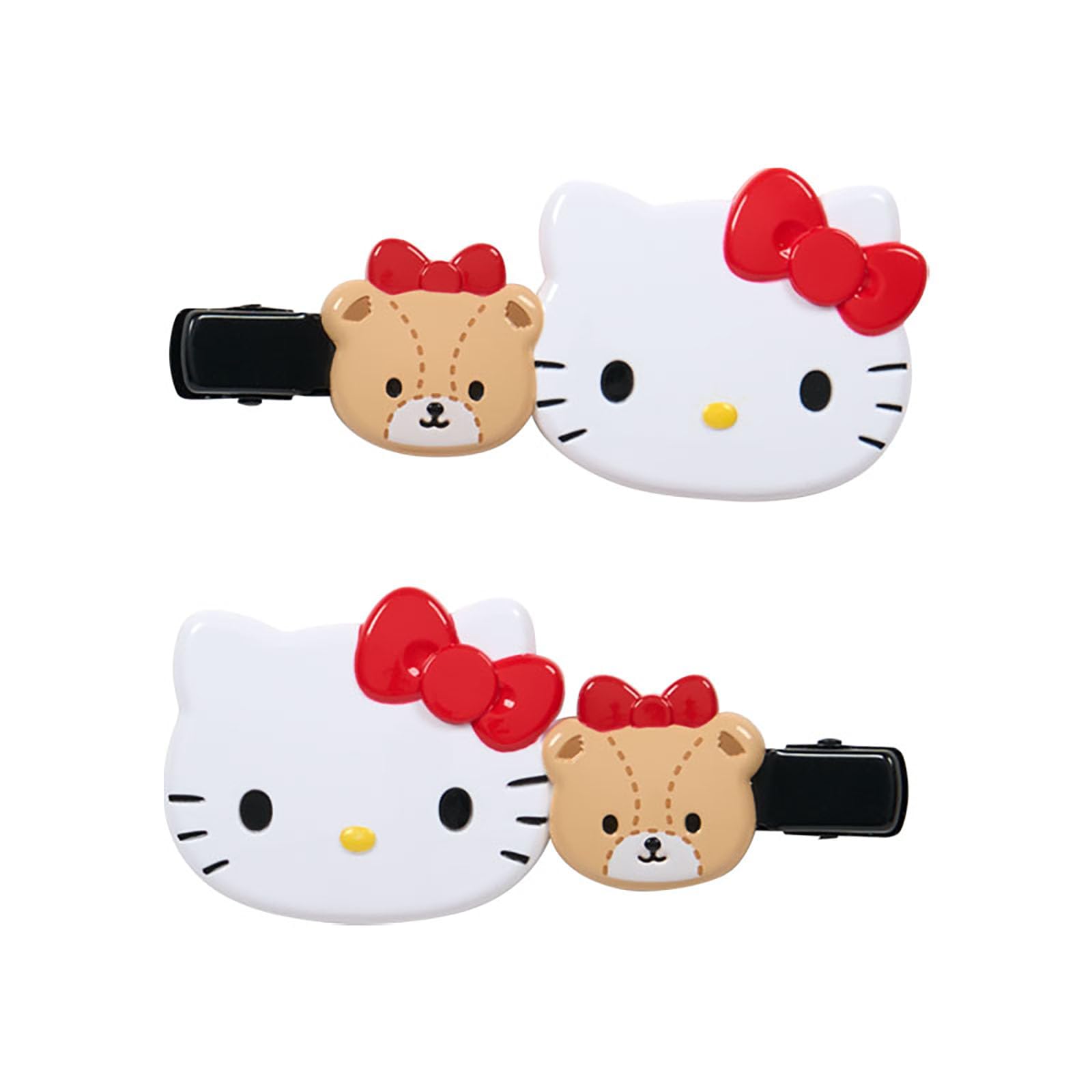 SANRIO Hello Kitty Long Hair Clips Set for Makeup and Cleansing