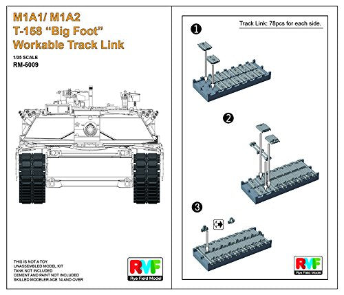 Rye Field Model T-158 Big Foot Movable Track Set for 1/35 M1A1 M1A2