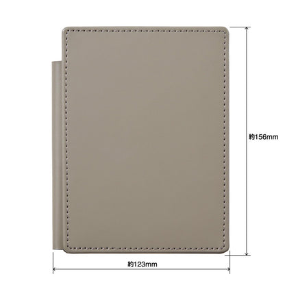 Kingjim Slide Memo Pad Leather Fest U A6 Black