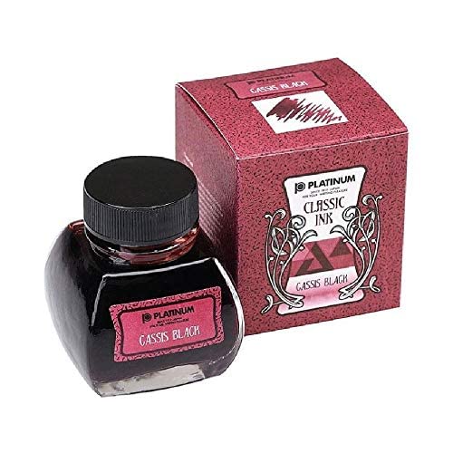 PLATINUM CLASSIC INK Bottle Ink 15 Cassis Black INKK-2000-15, 60ml