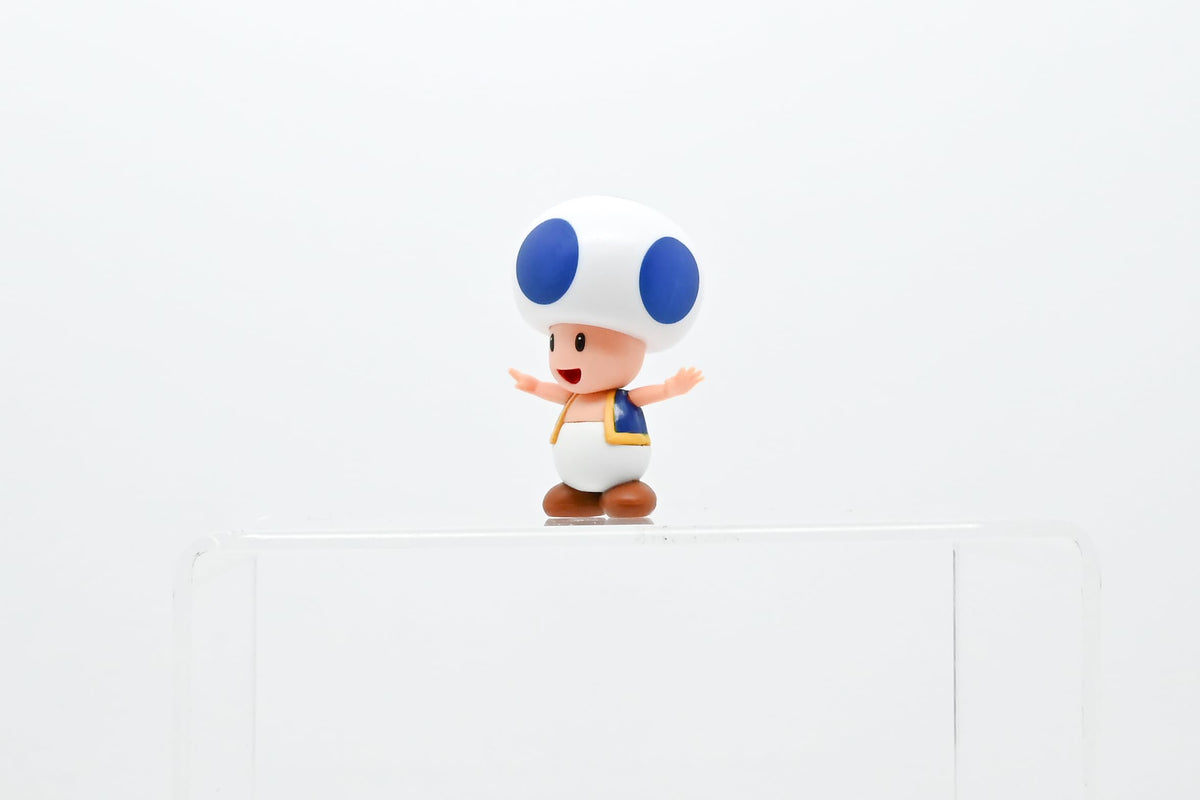 Sanei Super Mario Figure Collection Blue Toad Collectible Toy