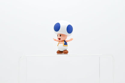 Sanei Super Mario Figure Collection Blue Toad Collectible Toy