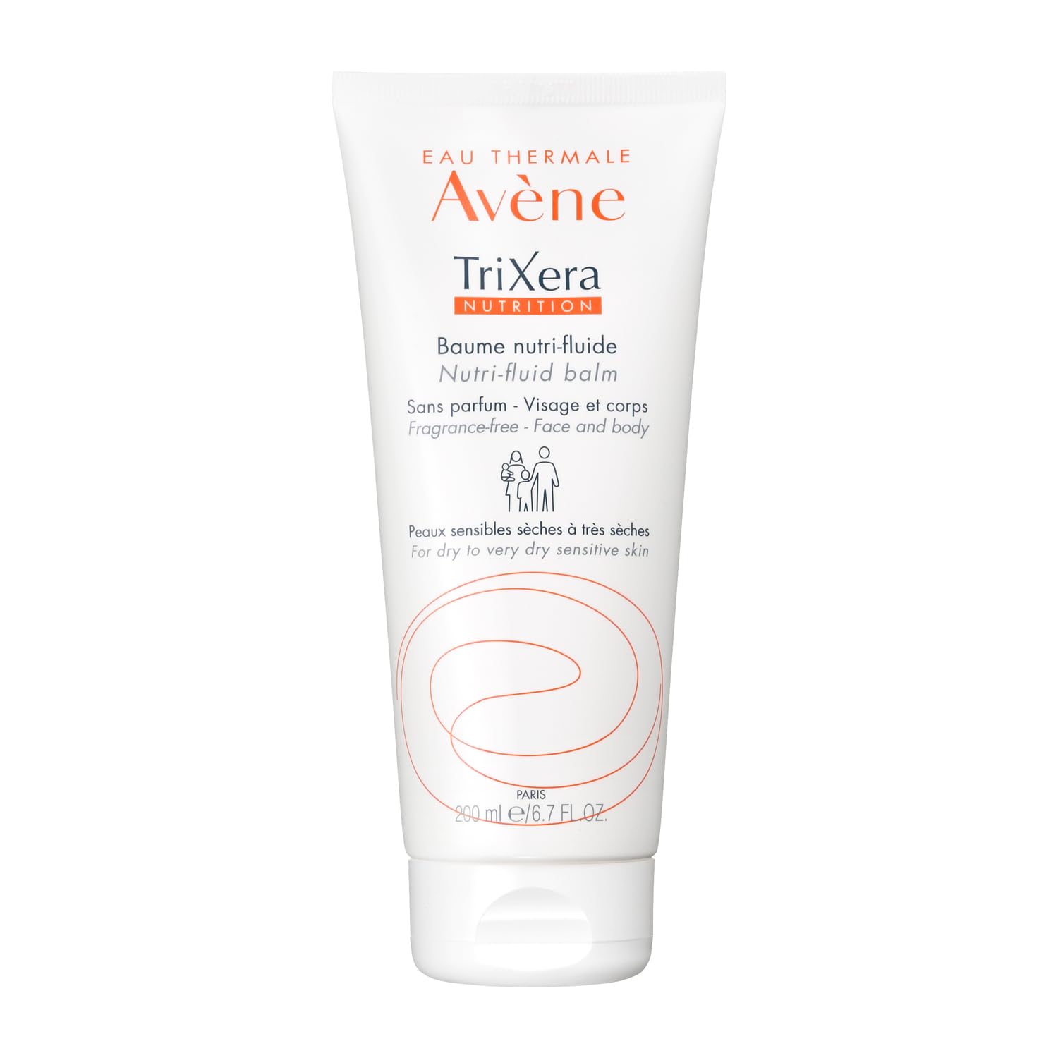 Avene Trixera NT Fluid Cream Fragrance-Free Body Moisturizer 200mL