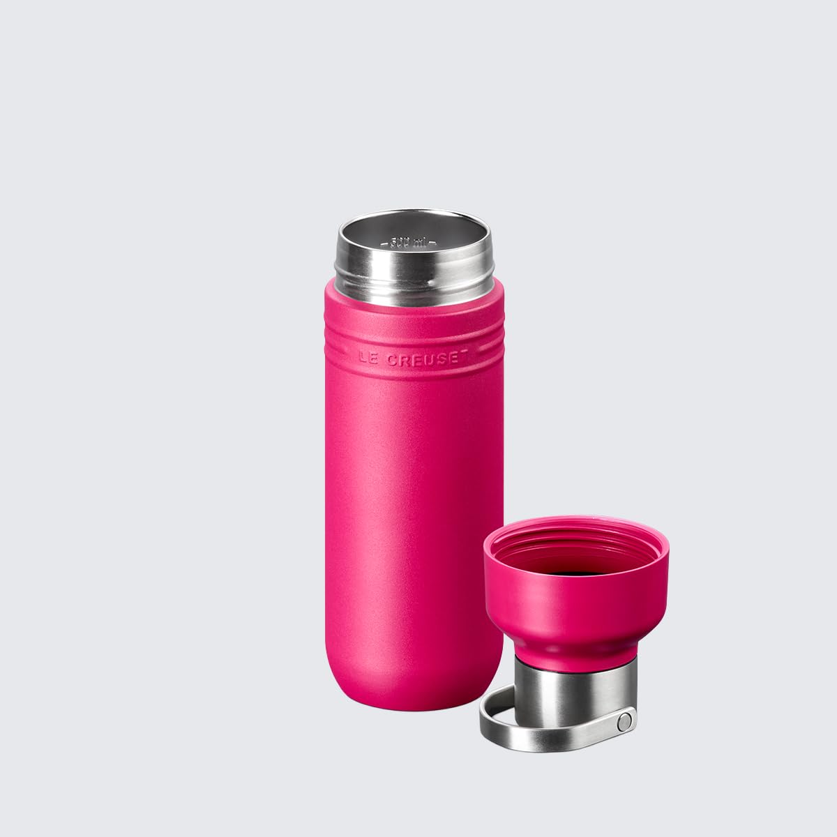 Le Creuset Stainless Steel Bottle 1000ml Vacuum Insulated Berry