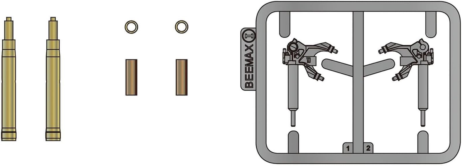 PLATZ 1/12 Yamaha YZR-M1 2007 Detail Upgrade Parts for Model Kits