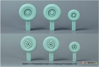 DEF.MODEL 1/48 Scale A-10 Thunderbolt II Wheel Set with GAU-8 Gun Port