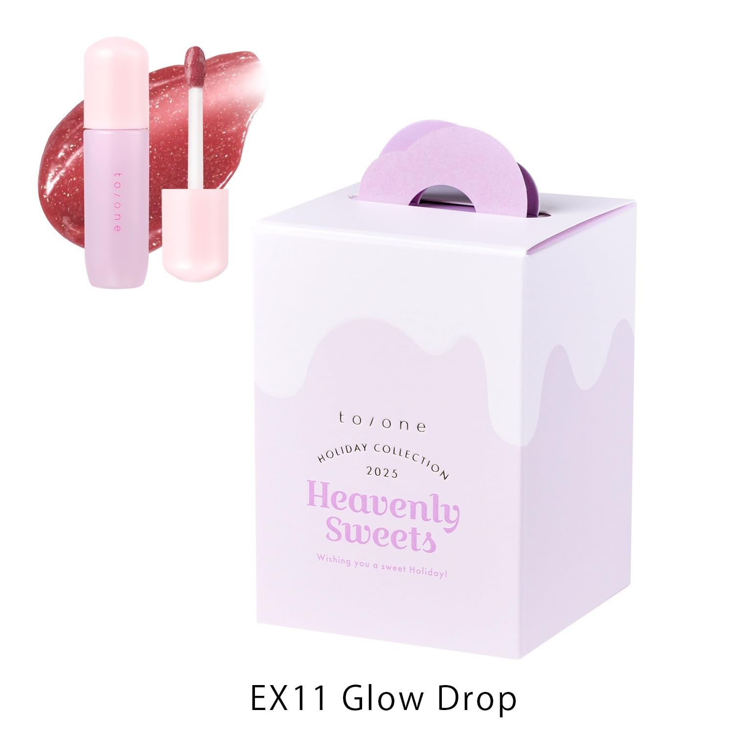 to/one Petal Blooming Gloss Holiday Collection EX11 Glow Drop Lip Gloss