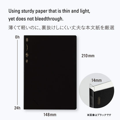 Nitoms STALOGY A5 Graph Notebook Lake Blue for Everyday Use