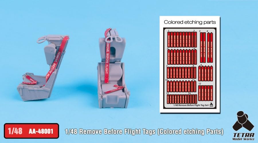 Tetra Model Works 1/48 AA Series Remove Before Flight Tag Model Parts