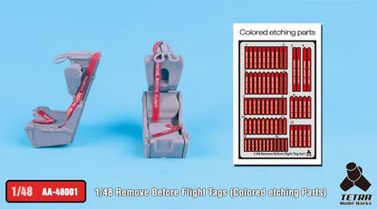 Tetra Model Works 1/48 AA Series Remove Before Flight Tag Model Parts