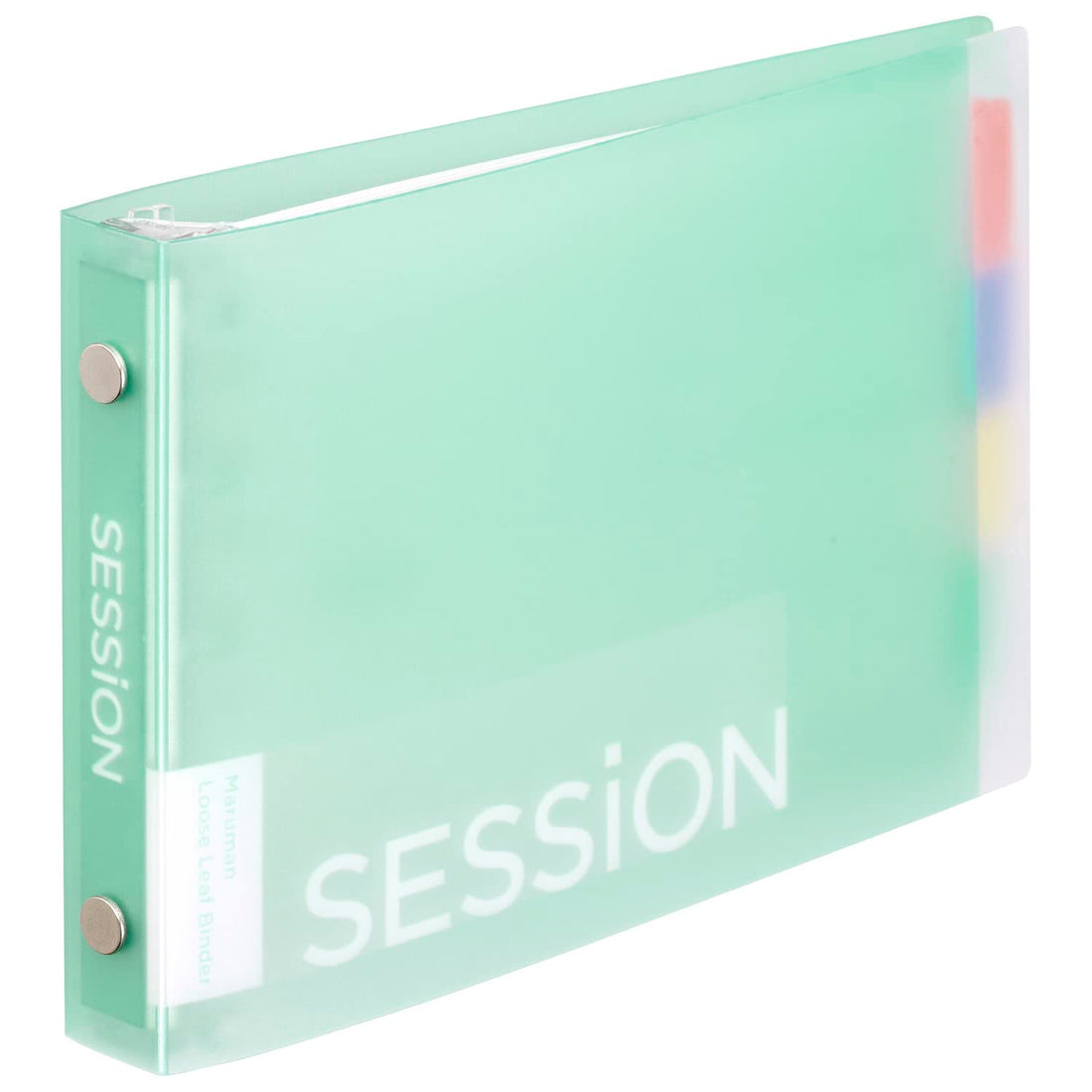 Maruman Loose Leaf Binder Mini Size 5 Hole Mint Green