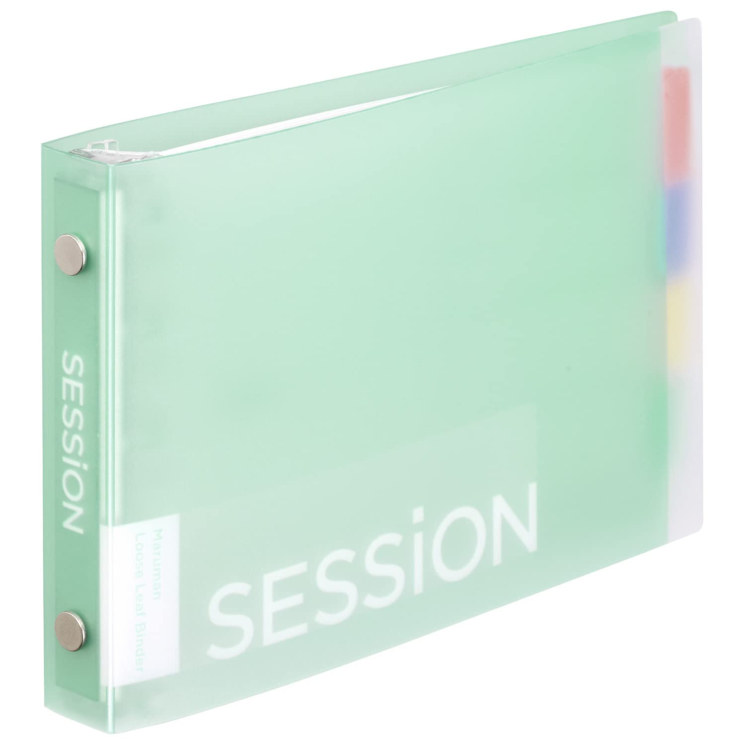 Maruman Loose Leaf Binder Mini Size 5 Hole Mint Green