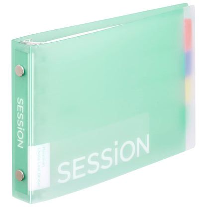 Maruman Loose Leaf Binder Mini Size 5 Hole Mint Green