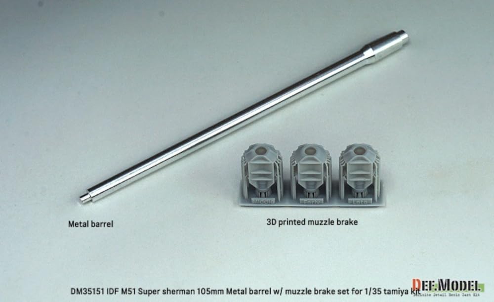 DEF.MODEL 1/35 Israel M51 Super Sherman Tank 105mm Barrel Set