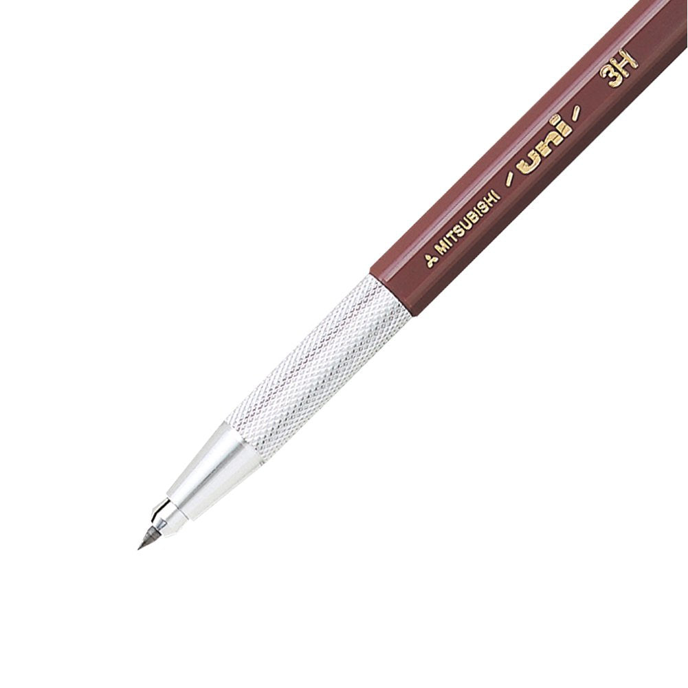 Mitsubishi Pencil Uni Holder 2 Mechanical Pencil for Architecture 3H Yellow Green