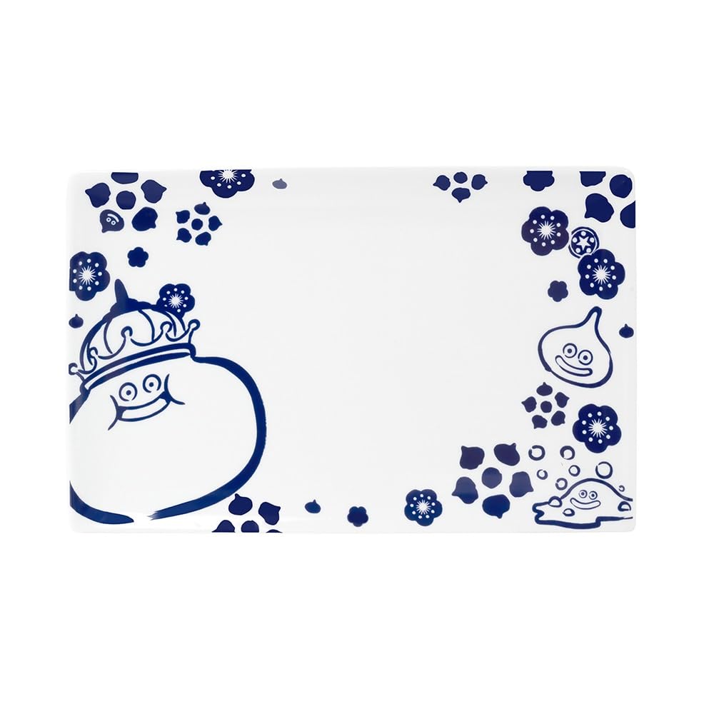 SQUARE ENIX Smile Slime Japanese Series Long Plate Blue