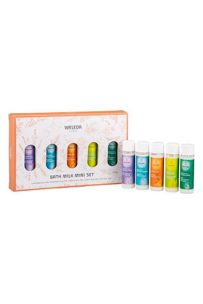 WELEDA Bath Milk Mini Set Assorted Natural Ingredients Gift Set