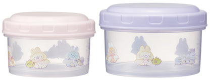 Skater Food Container Set Round Bento Box S/M Made in Japan