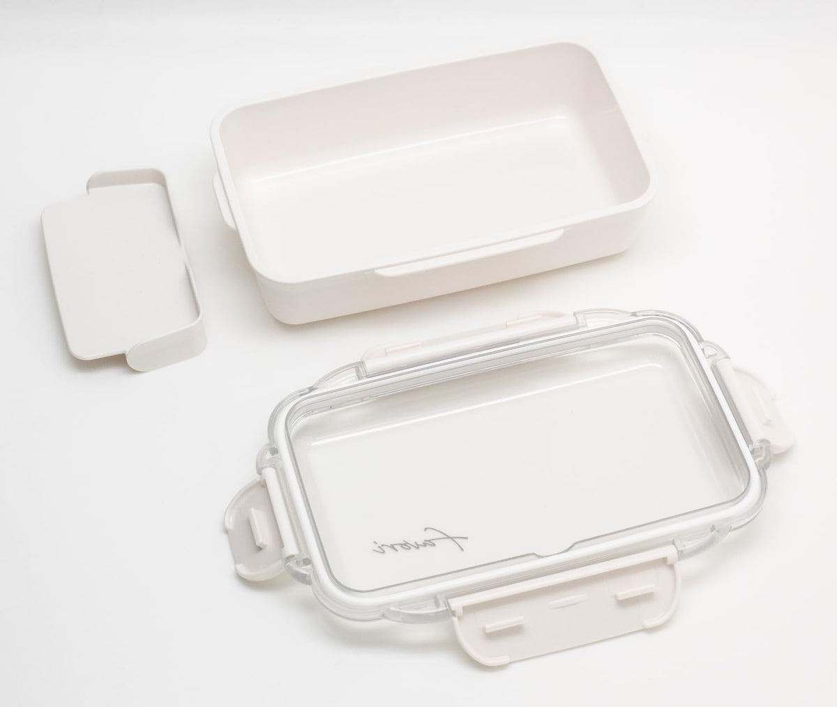 OSK DISH UP LUNCH Box Beige with Compartments for Meal Prep