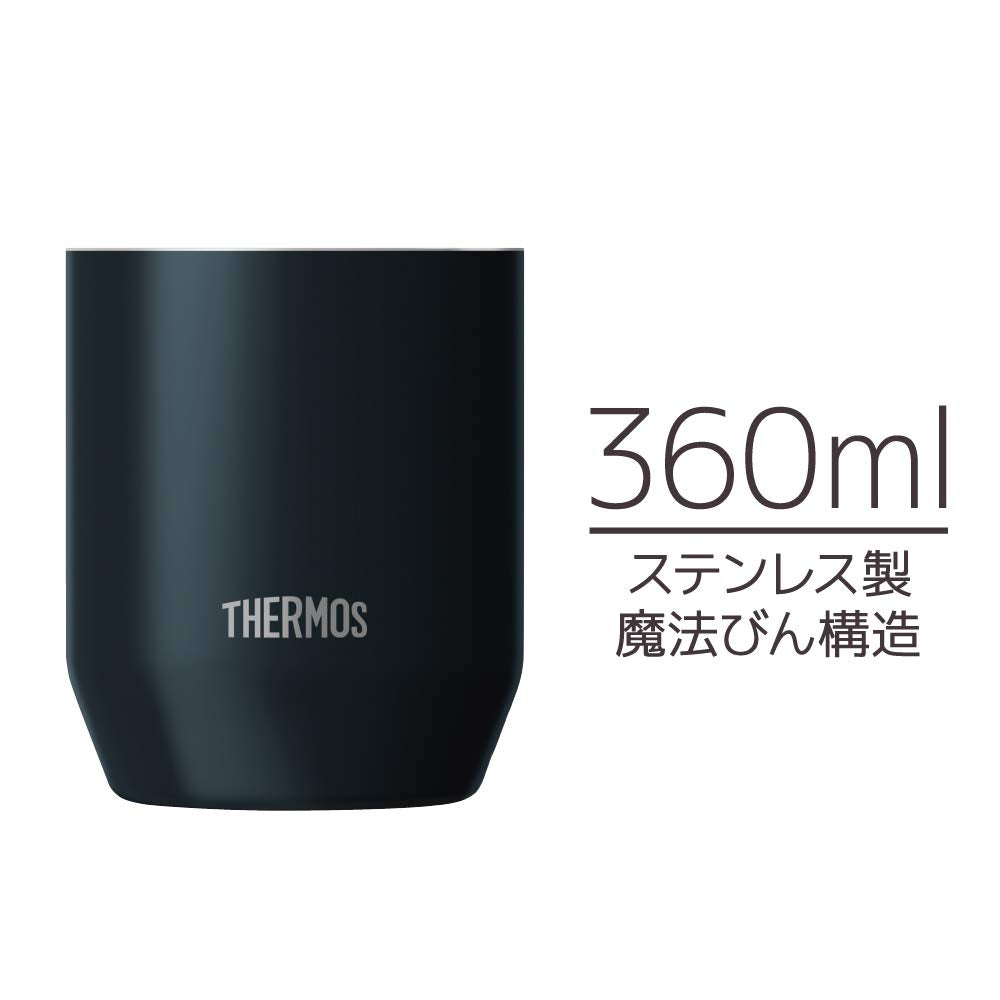 THERMOS Vacuum Insulated Cup 360ml Black for Hot and Cold Beverages
