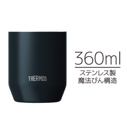 THERMOS Vacuum Insulated Cup 360ml Black for Hot and Cold Beverages