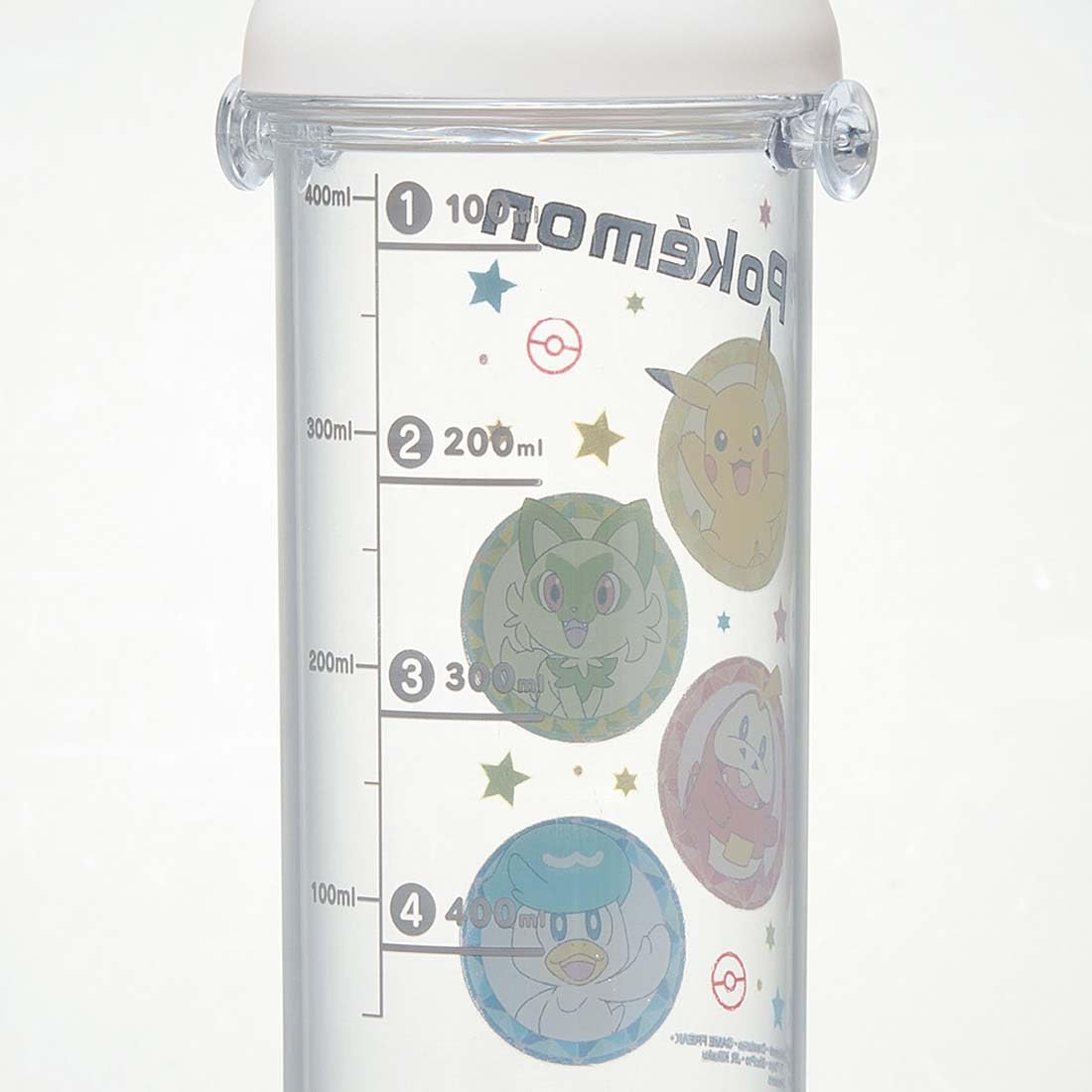 Skater Kids Clear Plastic Water Bottle 480ml with Measurement Markings
