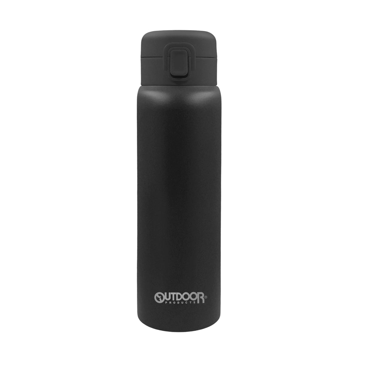 OUTDOOR PRODUCTS One Push Stainless Steel Bottle 480ml Black