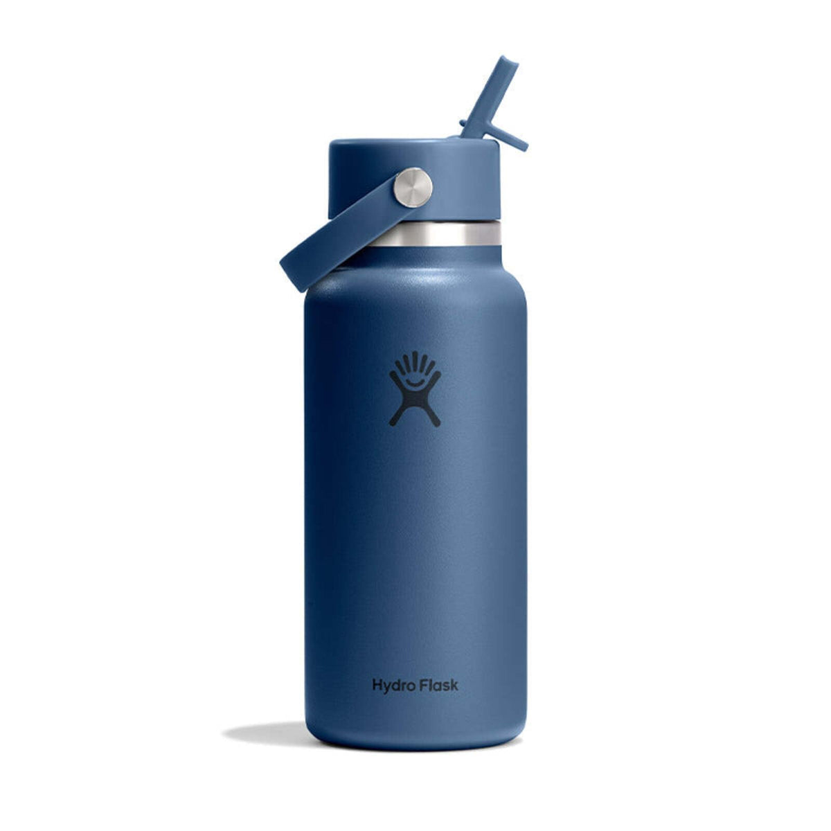 Hydro Flask Wide Mouth Flex Straw 32oz Water Bottle in Harbor Blue