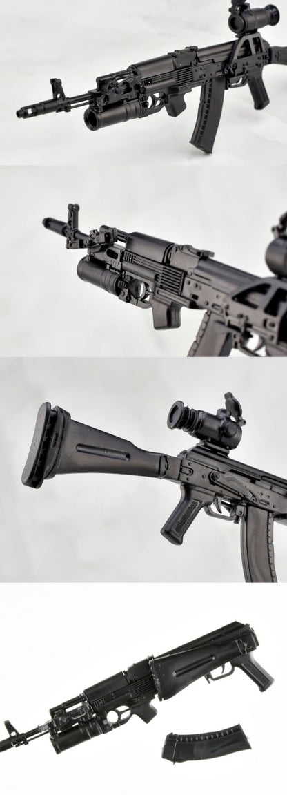 TOMYTEC Little Armory 1/12 AK74M and GP25 Type Unpainted Model Kit