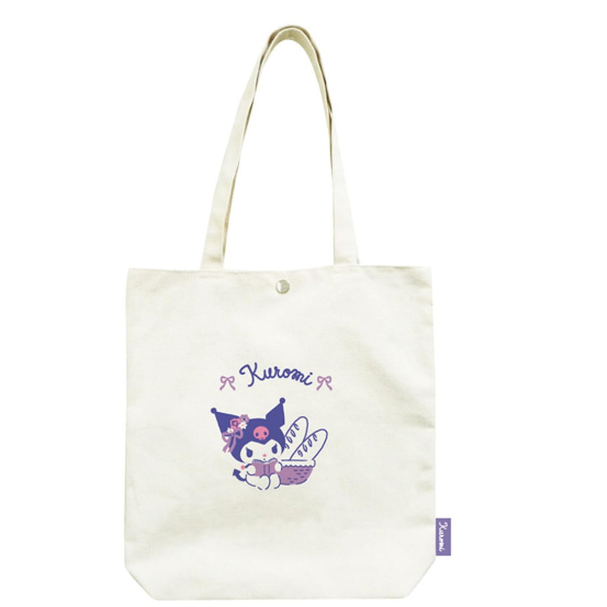 K-Company Sanrio Characters Canvas Tote Bag Kuromi 36.5x35x8cm