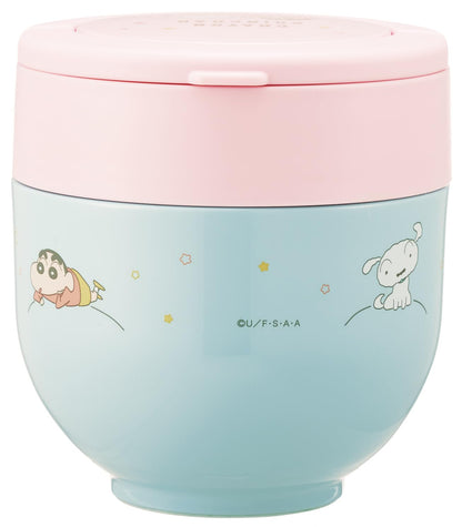 Skater Insulated Bento Box 540ml with Folding Handle and Antibacterial Design