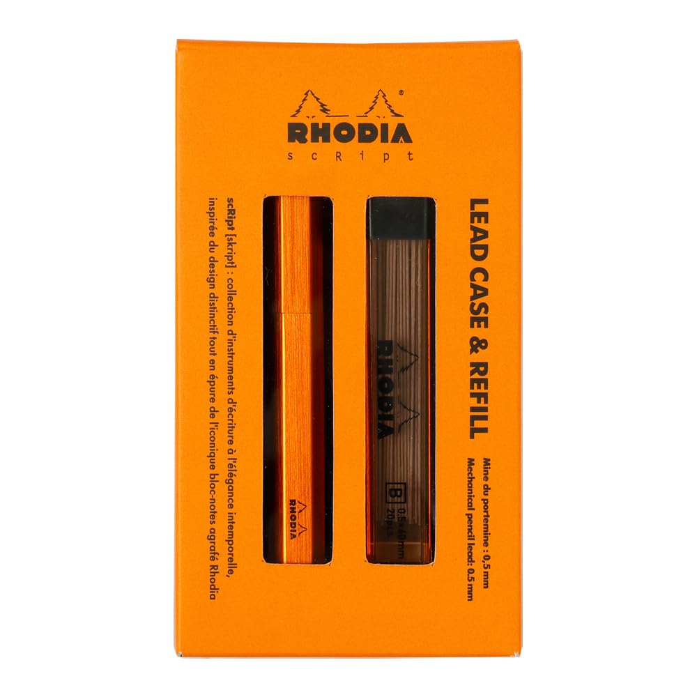 RHODIA Script Mechanical Pencil Set with Refill 0.5mm Aluminum Body