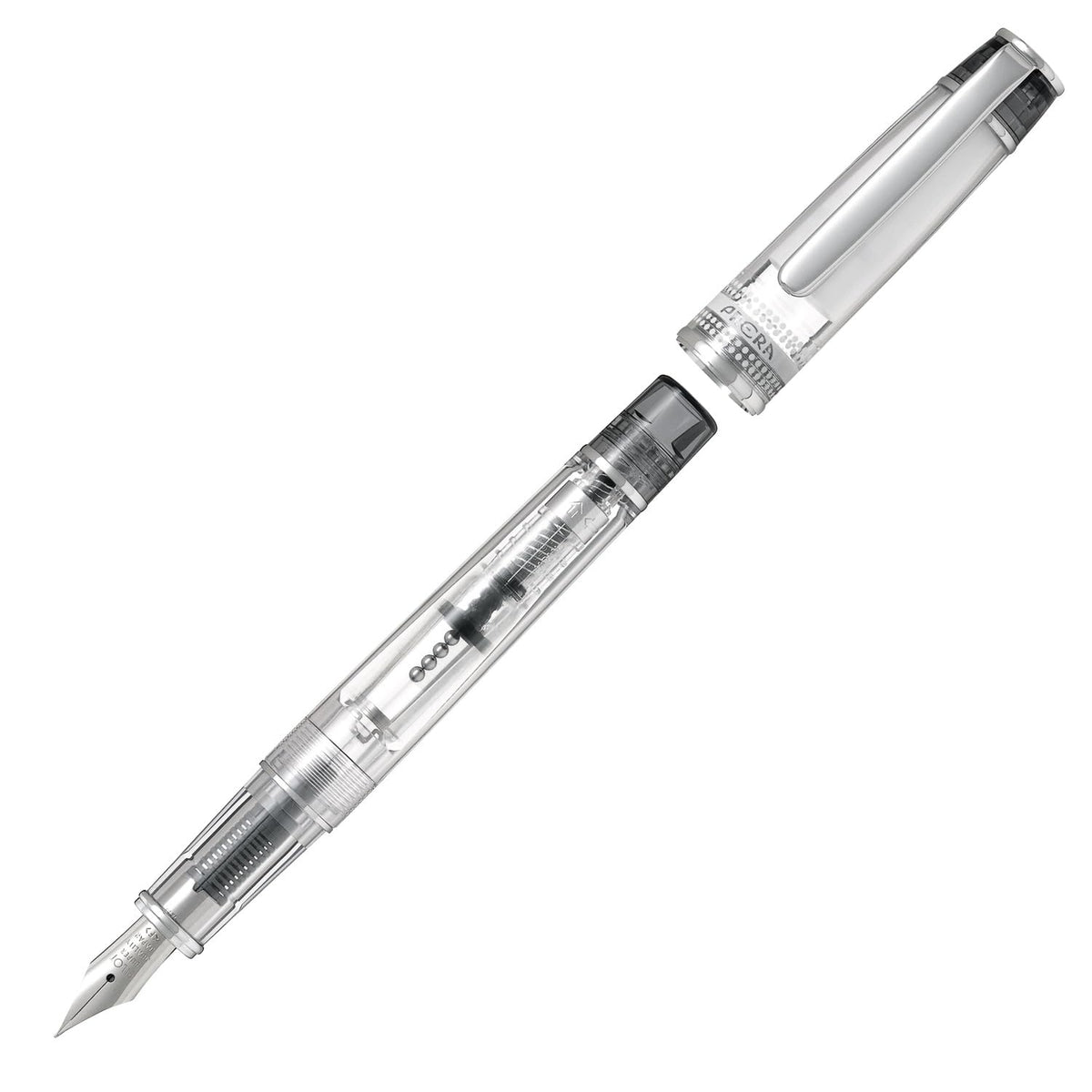 PILOT Prera Fountain Pen Transparent Black Fine Point