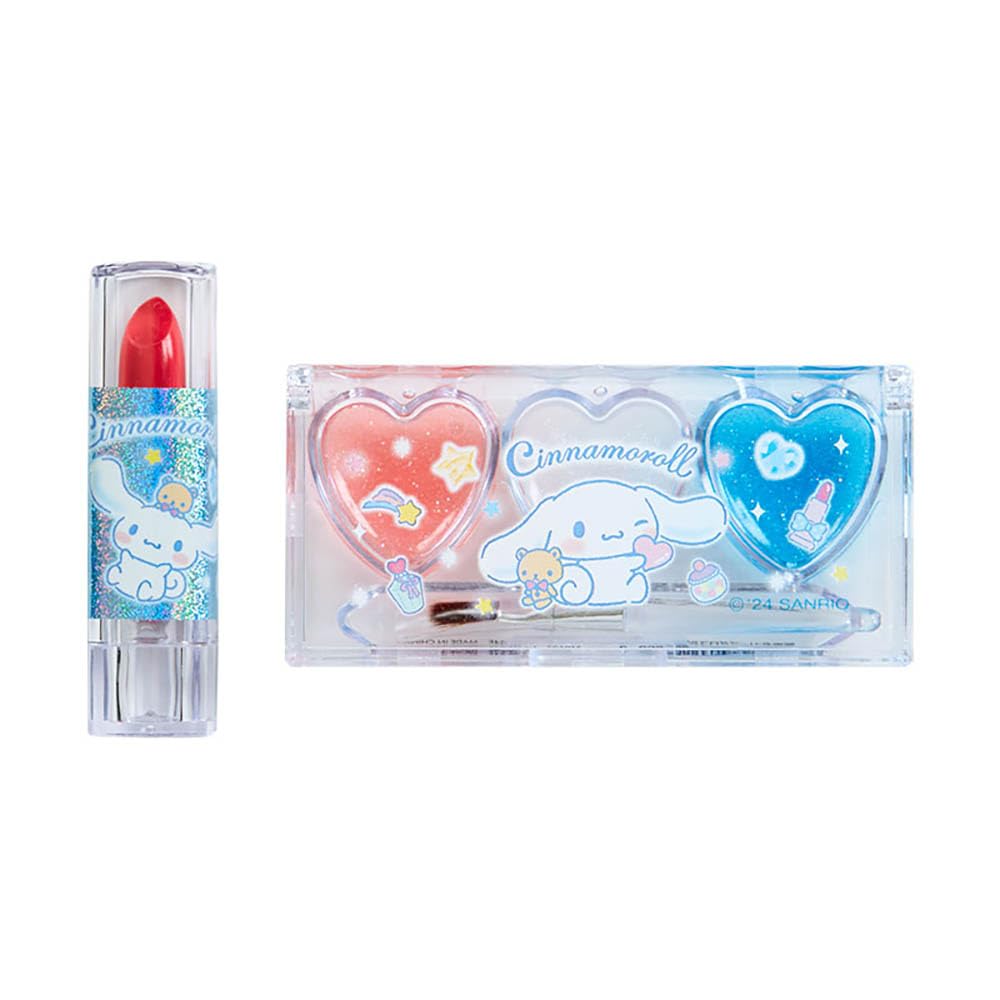 SANRIO Color Lip and Gloss Set Cinnamoroll for Vibrant Lips