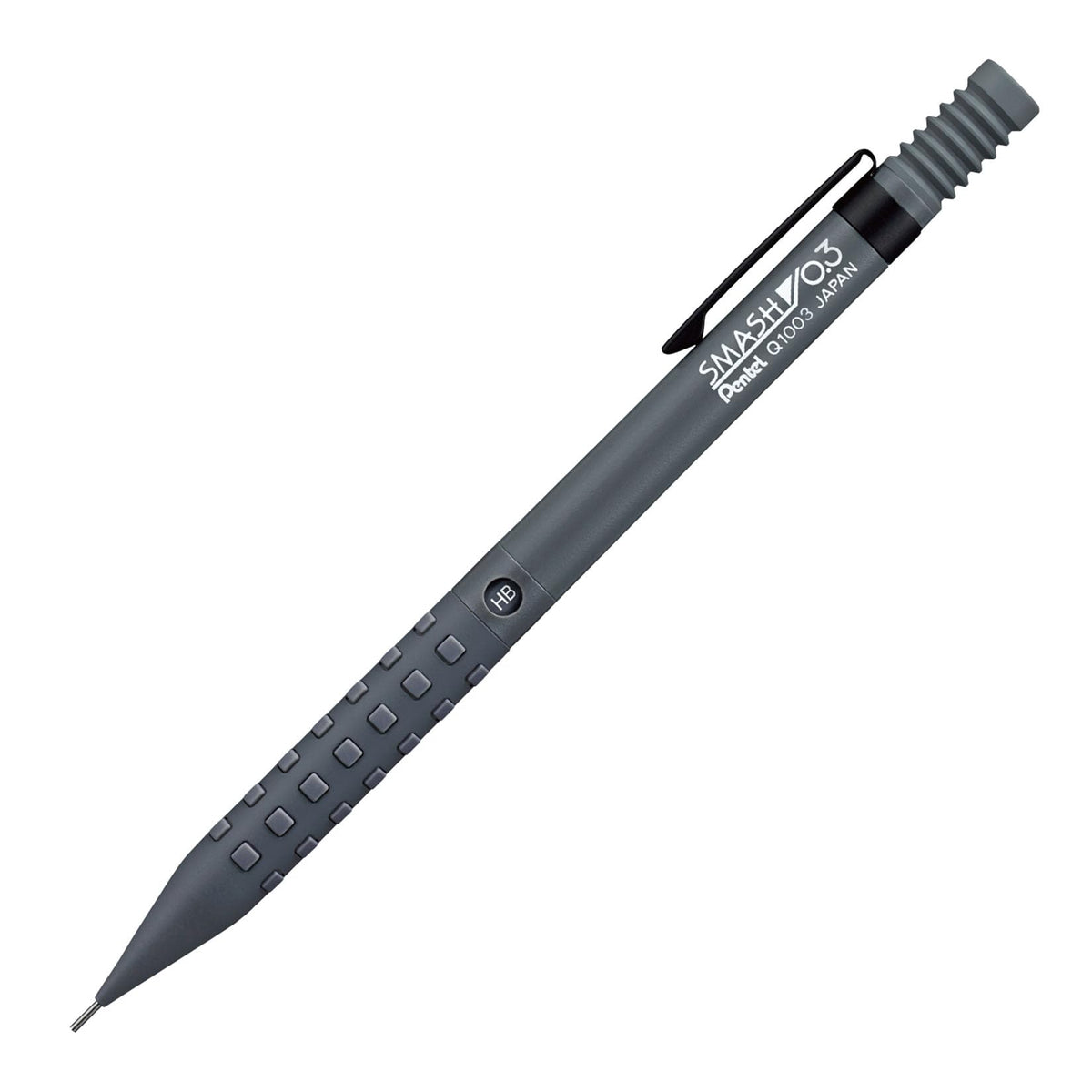 Pentel Smash Mechanical Pencil 0.3mm Dark Gray for Precision Writing