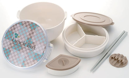MI Kurieeshonzu Bowl Lunch Box with Chopsticks and Sauce Container Made in Japan