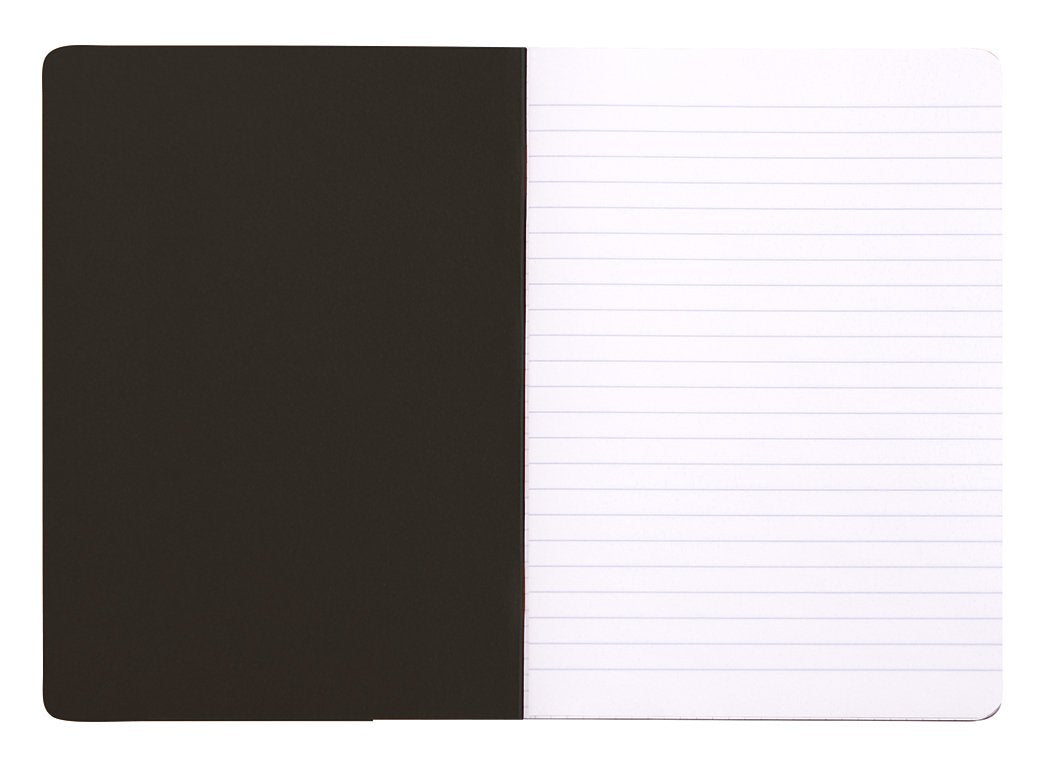 RHODIA Classic A5 Stapled Notebook with Lined Pages in Black