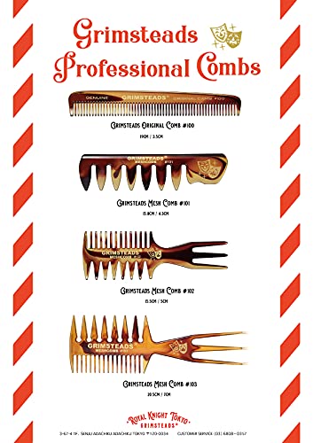 GRIMSTEADS Mesh Comb for Barbershop and Salon Use