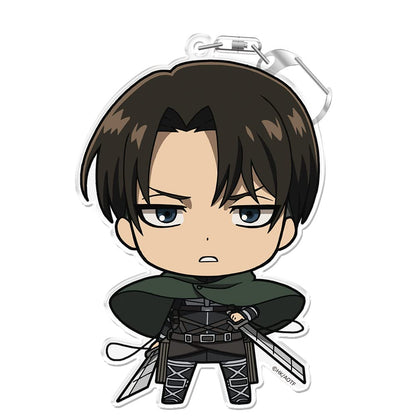 azumaker Attack on Titan Big Acrylic Keychain Levi 5.5 Inch Collectible
