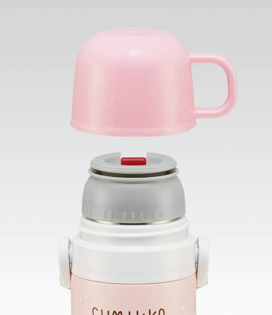 Skater Stainless Steel Water Bottle Replacement Cup Pink