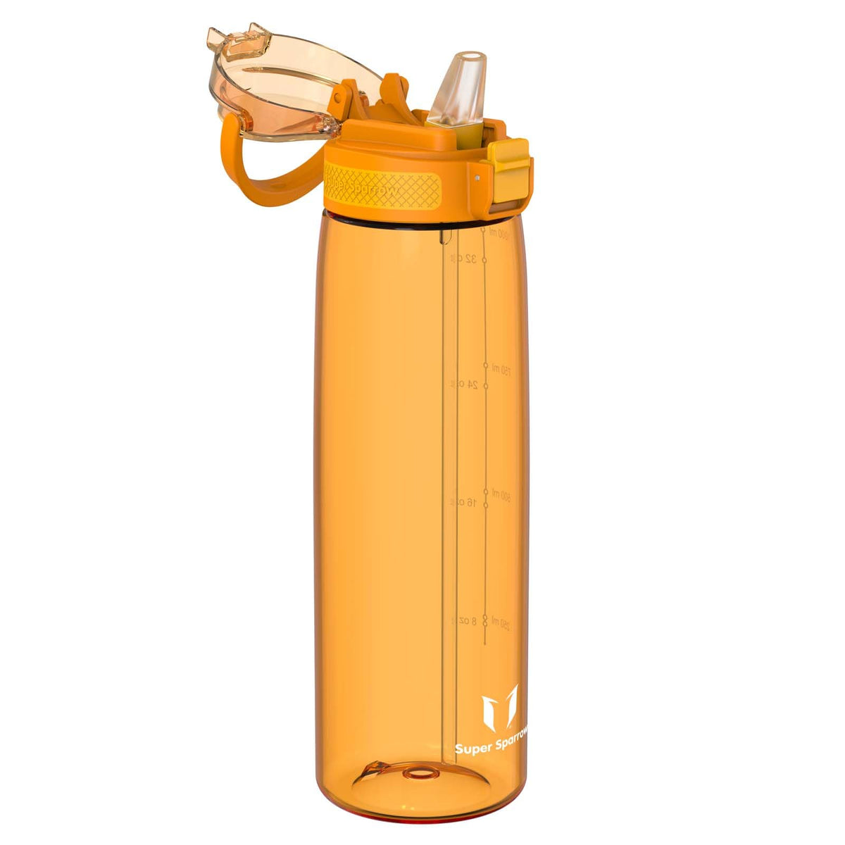 Super Sparrow Water Bottle 1L with Straw BPA-Free Tritan Design