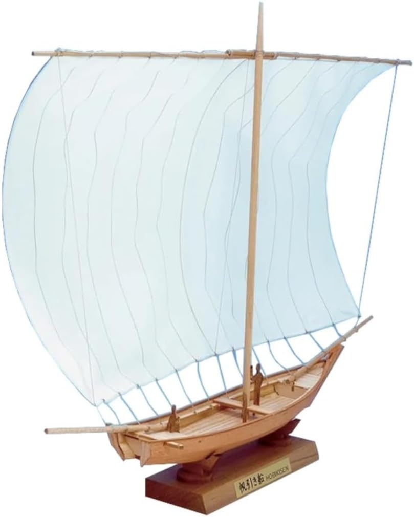 Woody JOE Mini Japanese Boat Wooden Model Kit with Sail