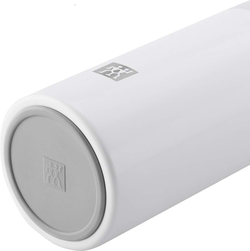 ZWILLING Strainer Bottle 420ml White Stainless Steel for Hot and Cold Beverages